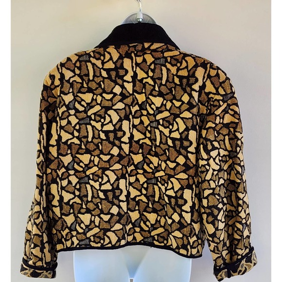 Vintage 90's Tapestry Broken Glass One-Button Casual Plus-size Jacket XL - Picture 7 of 9